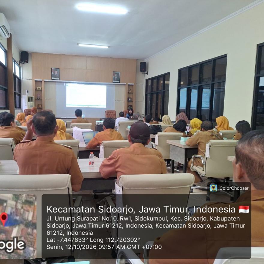 Rapat Koordinasi Desk Penilaian Desa Anti Korupsi Kabupaten Sidoarjo